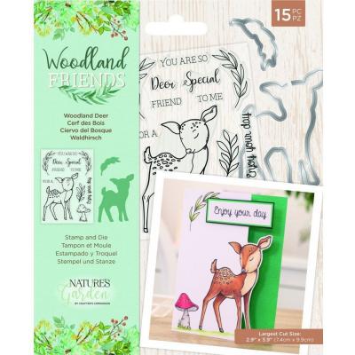 Crafter's Companion Woodland Friends Stamp & Dies - Woodland Deer